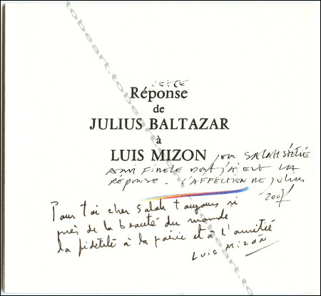 Julius BALTAZAR - Salah Stti. Chant gorg d'alouette. Nice, Matarasso, 2007.