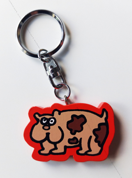 Porte-cl vintage / key ring de Keith Haring - Dog.