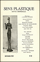 Sens Plastique. Revue mensuelle NIX. Paris, Librairie-Galerie Le Soleil dans la Tte, 1959.