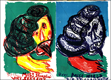 Lithographie originale de Karel Appel.