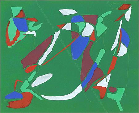 Pochoir de Andr Lanskoy excut par l'atelier Renson Fils  Paris pour les ditions Art d'aujourd'hui en 1952.