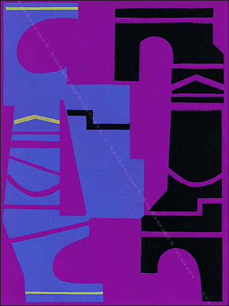 Pochoir de Roger Edgar Pillet exécuté par l'atelier Renson Fils à Paris pour les éditions Art d'aujourd'hui en 1952.