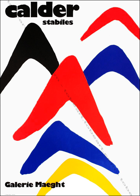 Alexander CALDER - Stabile 1971. Affiche originale en lithographie. Paris, Galerie Maeght, 1971.