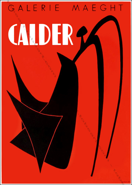 Alexander CALDER - Stabile noir - Affiche originale en lithographie. Paris, Galerie Maeght, 1959.