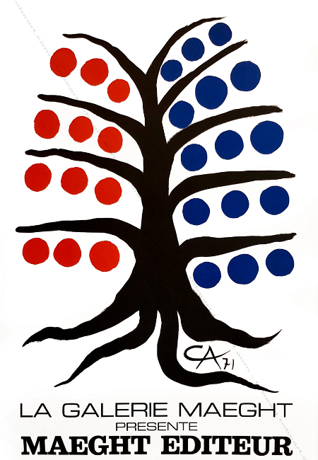 Alexander CALDER - Maeght Editeur, 1971. Affiche originale en lithographie. Paris, Galerie Maeght, 1971.