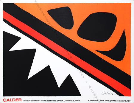 Alexander CALDER - La Grenouille et Cie. Affiche originale / Original poster. Pace Colombus, 1971.