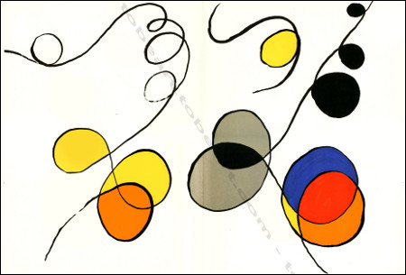 Alexander CALDER - COMPOSITION VI. Lithographie originale / Original lithography, Maeght, 1968.