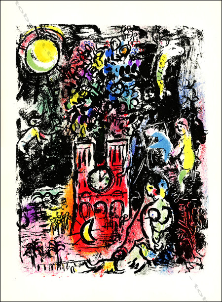 Marc CHAGALL - Lithographie originale / Original lithograph, L'arbre de Jessé, 1960.