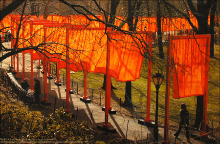 Affiche originale  / Original poster de CHRISTO & Jeanne-Claude. The Gates - New York Central Park 1979-2005.