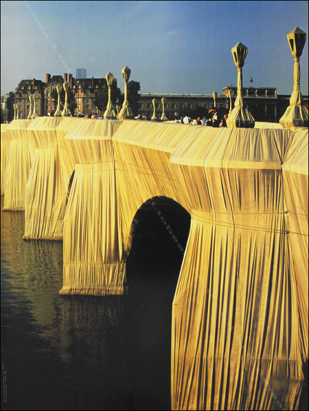 Affiche originale / Original poster de CHRISTO & Jeanne-Claude. Le Pont Neuf - Paris 1985.