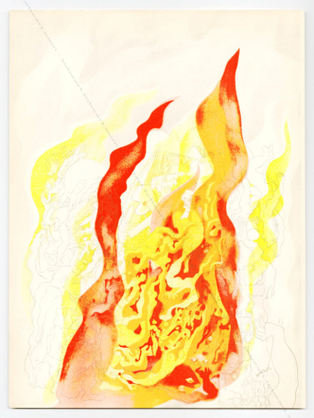 Abraham RATTNER - Le feu. Lithographie originale, Verve - Paris 1937.