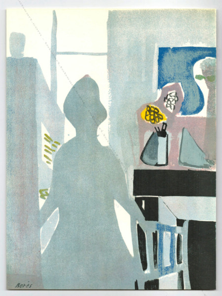 Francisco BORÈS - La femme en bleu. Lithographie originale, Verve - Paris 1952.