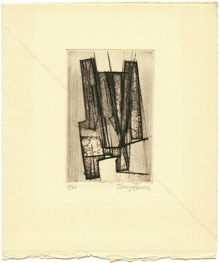 Terry HAASS. Gravure originale / original etching, 1960.