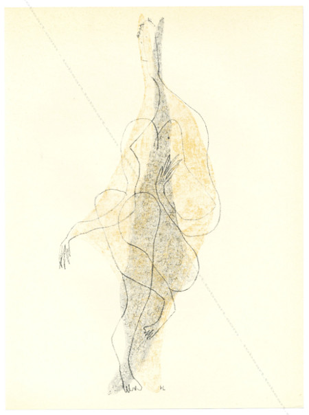 Henri LAURENS - Figure. Lithographie originale / original lithograph. Paris, Revue XXe Siècle, 1951.