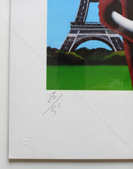 Mark KOSTABI - In a relationship. Estampes originale, Galerie F, 2014.