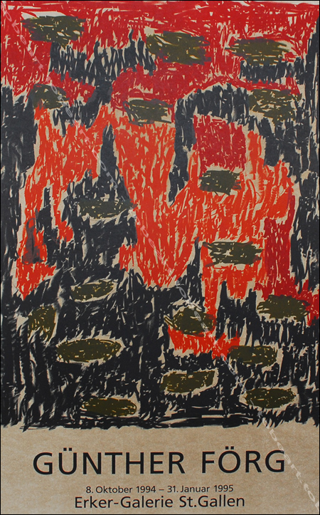 Günter FÖRG. Affiche originale en lithographie / Original poster in lithography, 1994.