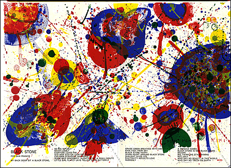 Sam FRANCIS - Lithographie originale / original lithograph - Sans Titre / Untitled 2 (1 life), 1964.