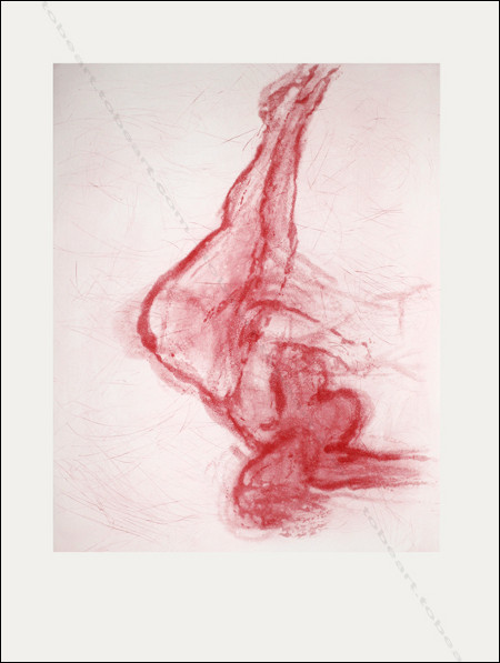 Femme assise - Lithographie originale de Claude Garache, 1988.