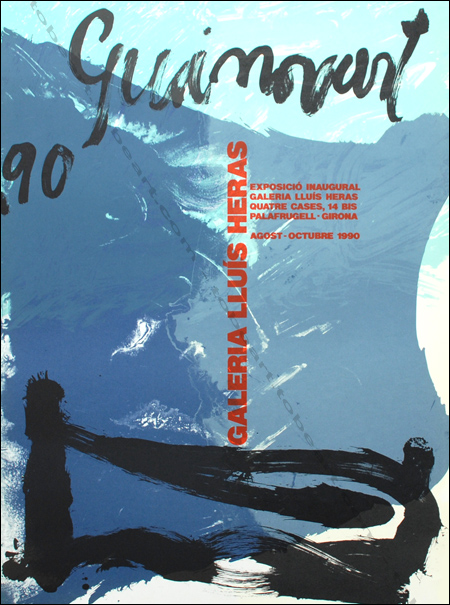 Josep GUINOVART - Exposicio Inaugural. Affiche originale en lithographie / Original poster in lithography. Girona, Galeria Lluis Heras, 1990.