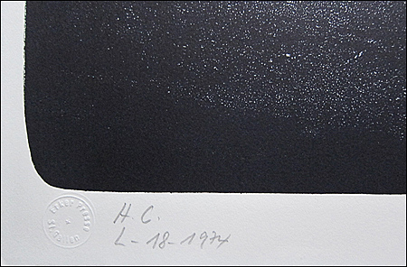 Hans HARTUNG - ESTAMPES : lithographie originale L-18-1974 / FINE ART PRINTS : Original lithograph L-18-1974.