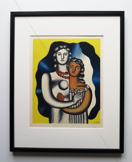 Fernand LÉGER - Les deux figures - lithographie / lithograph, 1955.