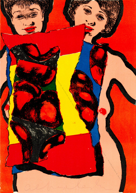 Alfred LESLIE - Lithographie originale / original lithograph - Sans Titre / Untitled 1 (1¢ life), 1964.