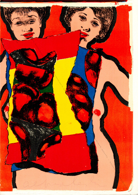 Alfred LESLIE - Lithographie originale / original lithograph - Sans Titre / Untitled 1 (1¢ life), 1964.