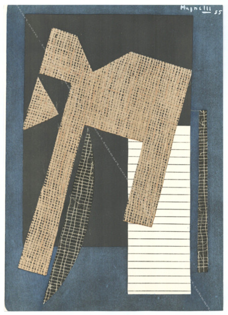 Phototypie et pochoir / stencil, 1957.