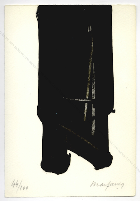 André MARFAING. Lithographie originale.