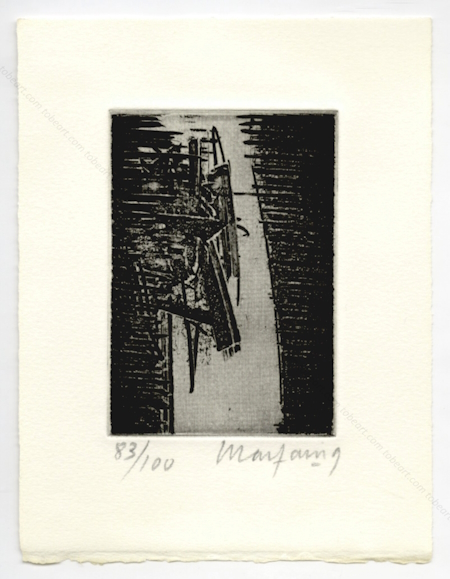 André MARFAING. Gravure originale II, 1970.