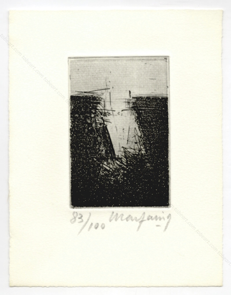 André MARFAING. Gravure originale III, 1970.
