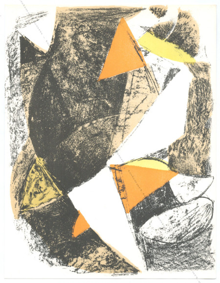 Marino MARINI. Lithgraphie originale / Original Lithograph. Paris, XXe Siècle, 1963.