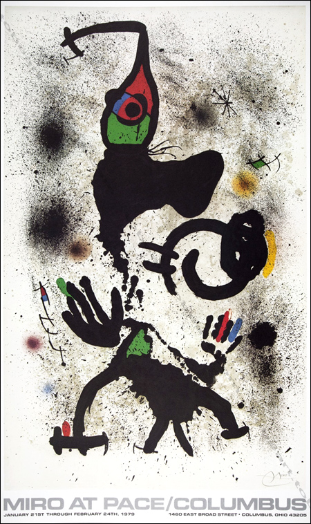 Joan MIRO At Pace / Columbus. Affiche originale / original poster, 1979.