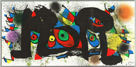 Joan MIRÓ - Sculptures (I). Lithographie originale en couleur / original lithograph in color, 1974.
