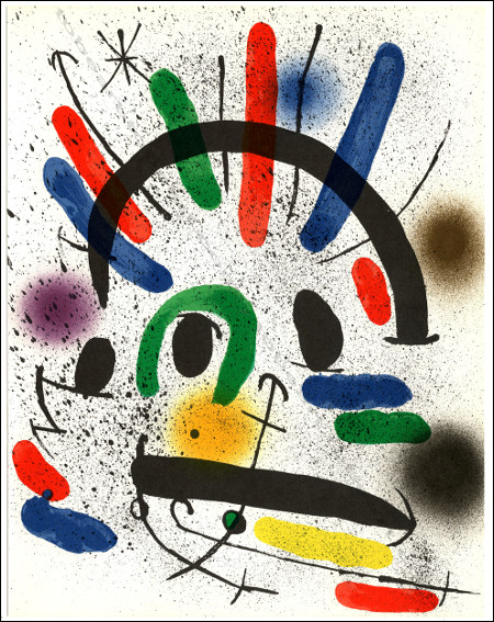 Joan MIRÓ. Miro Lithographe I (PL. II). Lithographie originale en couleur / original lithograph in color, 1972.