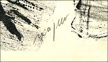 Jean Paul RIOPELLE - Lithographie originale / Original lithograph, Sans Titre 2 / Untitled 2 (1¢ life), 1964.