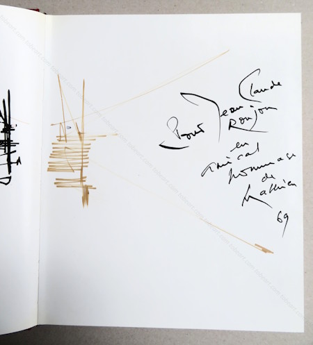 Oeuvre originale de Georges Mathieu - Paris 1969.
